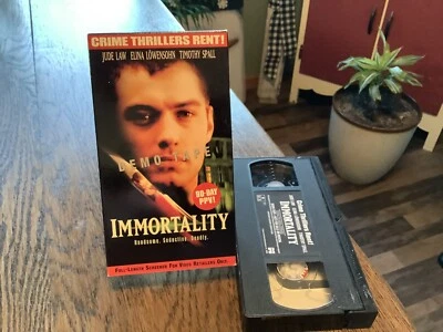 Immortal Used VHS Thriller Screener Promo Jude Law Crime Free USA Shipping - Image 1 of 2