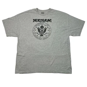 Hanes Beefy Hickam Skate Seal Grafik Rundhalsausschnitt T-Shirt meliert grau Erwachsene XL - Bild 1 von 5