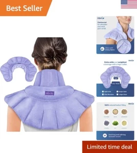 Weighted Microwave Heated Neck and Shoulder Pad with Natural Herbs & Comfort - Picture 1 of 9