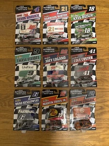 2022 NASCAR Authentics (WAVE 4) Diecast Cars (SET OF 9) 1/64 (NEW) - Picture 1 of 1