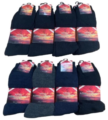 MK-ONESTOPSHOP 1-12 Pairs Mens Maximum Thermal Long Length Extra thick winter sock UK 6-11