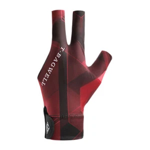 Unisex Billiards Shooters Gloves 3 Fingers Breathable Sports Pool Gloves Left - Picture 1 of 9