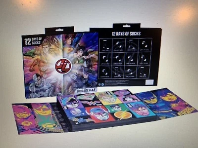 Liga de la Justicia Niños 12 Días de Calcetines/12 Pares Calcetines Talla L 3-10 Foto 1 de 4
