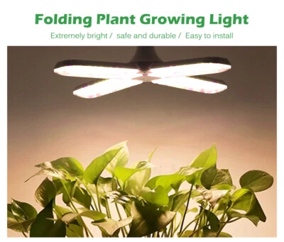 Led Grow Light Full Spectrum E27 Folding Plant Grow Light AC110V 220V Phyto Lamp - Image 1 of 4