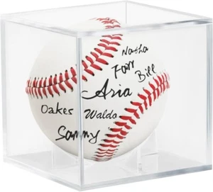 Baseball Display Case UV Protected Acrylic Clear Baseball Holder Display Box - Picture 1 of 5