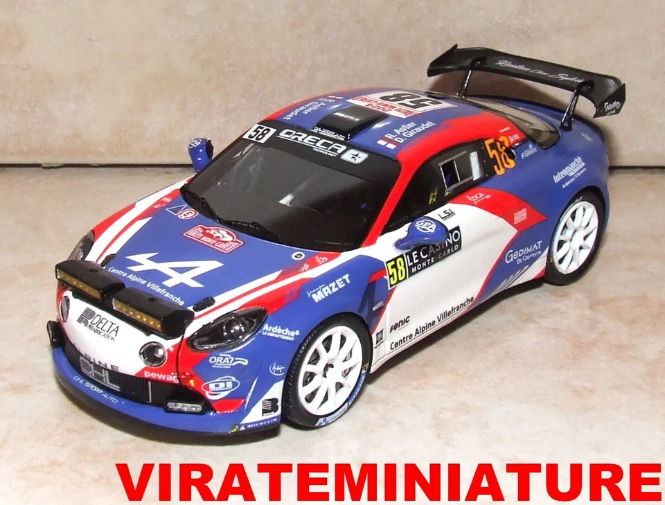 NEWS ALPINE A110 RGT RALLYE MONTE CARLO 2024 RAPHAEL ASTIER S6856 SPARK AU 1/43 - Photo 1/1