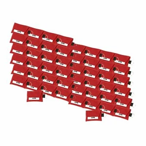 50 PACK of CPR Kits - One Way Valve Face Shield Mask + Gloves + Keychain Pouch - Picture 1 of 8