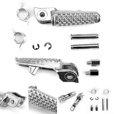 Front Foot Peg Footrest For Honda CB1000R CBR600RR CBR1000RR VTR1000S Silver #8 Foto 1 de 4
