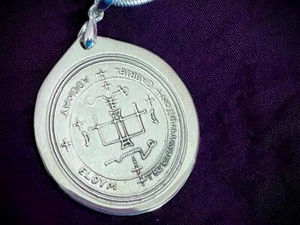 Hand Crafted Sterling Silver Sigil of the Archangel Gabriel Angel talisman Magic - Imagen 1 de 3