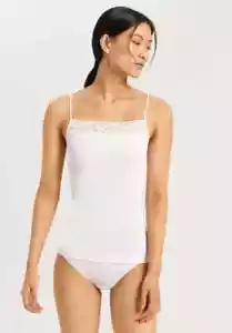Hanro Moments Top Women's Small White Cotton Lace Trim Spaghetti Camisole ERK993 - Picture 1 of 8