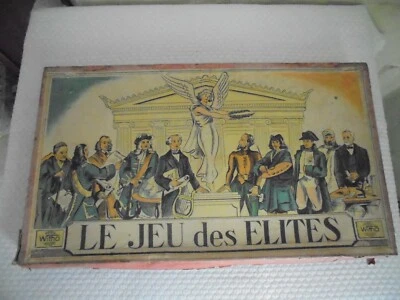 ancien jeu Le jeu des Elites complet de ses 10 cartes et 100 jetons + règle - Photo 1/4