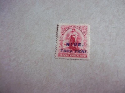 NIUE Cook Islands Stamps SG 9 Scott 7 VARIETY "I" In PENI OG Hinged - Image 1 of 2