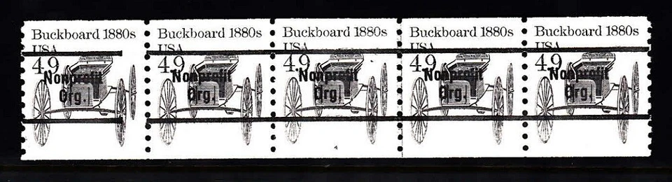 USA PNC SC# 2124a BUCKBOARD 4.9c -W. A.- PNC5 MNH - PL# 4 PC - Image 1 of 1