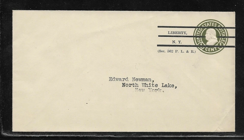 US Precancel Envelope: NY Liberty - 1a2 E 50 33; Used - Image 1 of 1