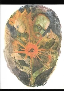 Lithographie signée JP Tertre Oeuvres poétiques de Rimbaud REF E36 - Picture 1 of 1