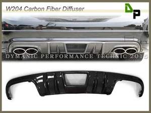 2008-2011 Merecedes-Benz W204 C-Class Sedan P-Style Carbon Fiber Rear Diffuser - Foto 1 di 3
