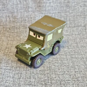 Disney Pixar Diecast Metal Cars Sarge Army Jeep Radiator Springs - Picture 1 of 6