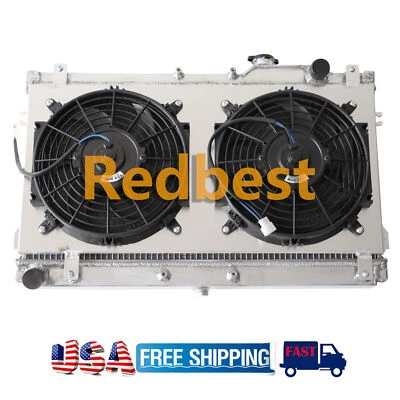 Alumínio para Mazda Miata MX5 Roadster MT 1990-1997 1.6/1.8L 3 fileiras radiador + mortalha + ventilador - Imagem 1 de 4