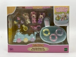Calico Critters Triplets Baby Bath time Set, NEW and MINT! - Picture 1 of 1