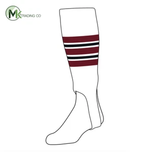 TCK Baseball Stirrups Large (300F, 5in) White, Cardinal, Black - Picture 1 of 1