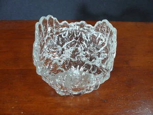 Klarglas Eiszapfen Kerzenhalter - hält 3 1/2" Kerze - Bild 1 von 6