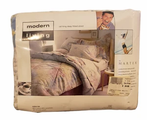 Modern Living by Martex California King Floral Deep Fitted Sheet Brand New - Picture 1 of 4