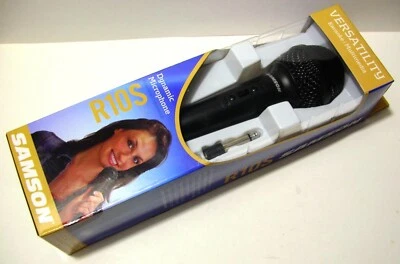 RARE NEW - SAMSON R10S KARAOKE MULTIMEDIA DYNAMIC MICROPHONE WITH TABLE STAND - Image 1 of 4