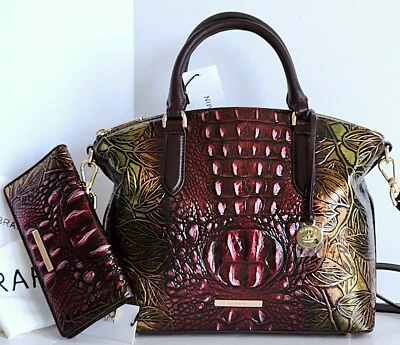 🌹Bolso Bandolera Brahmin Duxbury Cartera Pesto Edgewood Cuero Ombre + Cartera Nuevo con Etiquetas Foto 1 de 4