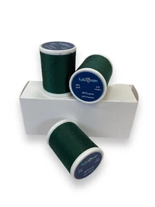 Hello Hobby Solid Thread 100% Polyester 300 Yards 325 Bluish Green (3 Spools) - Picture 1 of 5