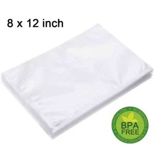 200 Quart 8x12 Geprägte Universal Vakuumversiegelung Beutel Aufbewahrung für FoodSaver 4 Mil - Bild 1 von 9