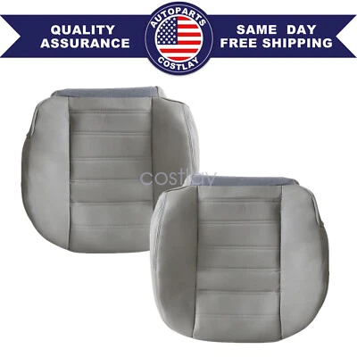 2003-2007 For Hummer H2 Front Driver & Passenger Bottom Leather Seat Cover Gray - image 1 of 4