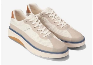 Men's SNEAKER Cole Haan GrandPro Featherarc Laser -IVORY/ SESAME/BLUE - Picture 1 of 6