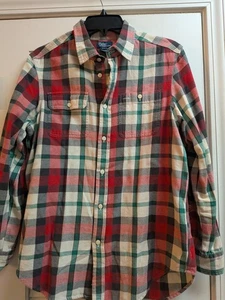 Polo Ralph Lauren Flannel Youth Boys Long Sleeve Plaid Shirt XL 18-20 - Picture 1 of 4
