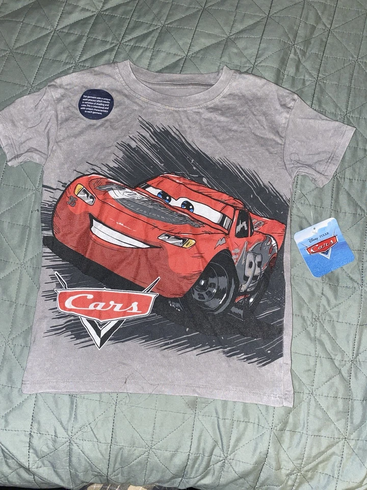 Camiseta Disney Pixar Cars Niño Pequeño Manga Corta Cuello Redondo Talla 5T Foto 1 de 1