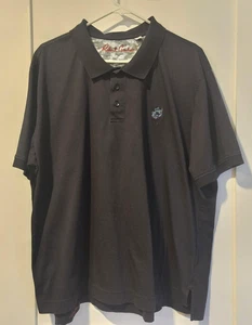Robert Graham Polo Shirt Mens 3XL Charcoal Gray Supima Cotton Skull Logo Classic - Picture 1 of 10