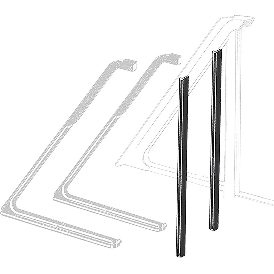 Ford Fairlane 1963-65 Mercury Meteor 1963-65; ventana de ventilación barra de división vertical Foto 1 de 1