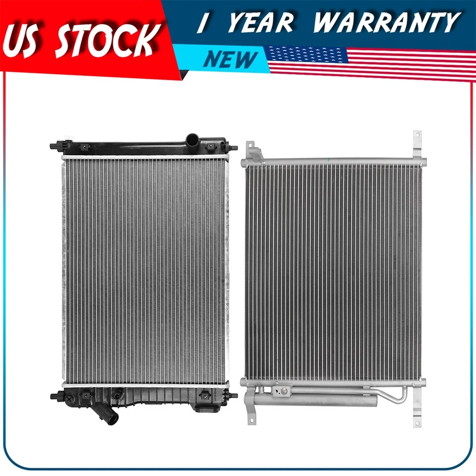 Radiator and AC Condenser Kit For 2009-2011 Chevrolet Aveo 2009 Pontiac G3 Wave - Image 1 of 4