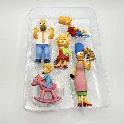 FOX The Simpsons 2007 Lot Of 5 Figurines - Homer  Marge Bart Lisa Maggie - Image 1 of 4