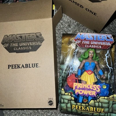 全新 带盒 2014 年 MOTUC She-Ra 权力公主 Peekablue 公仔 — 第 1/4 张图片