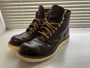 Botas de trabajo Red Wing suela de goma de cuero marrón oscuro 9D 27 cm desco... - Imagen 1 de 10