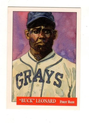 Tarjeta promocional prototipo Walter Buck Leonard #6 Promo 1993 Eclipse Liga Negra Foto 1 de 2