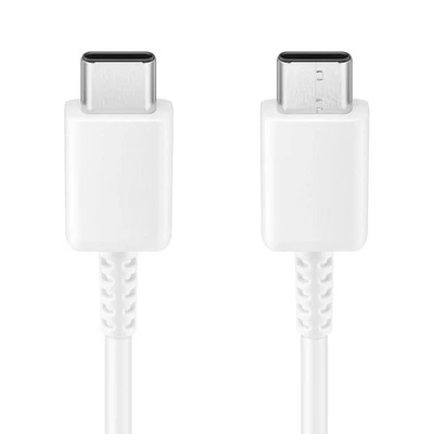 Cable USB C/USB C 1m - 3A, Blanco - Imagen 1 de 4