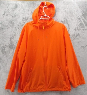 RAINS of Denmark Impermeable Grande/XL Naranja Chaqueta Parka Unisex Con Capucha Ventilada Foto 1 de 4
