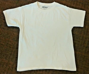 GILDAN T-shirt white youth S for Tie- Dye/Art Project - Picture 1 of 4