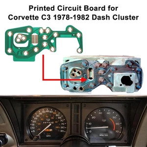 Printed Circuit Board for Corvette C3 1978-1982 Dash Cluster Meter 25023577 US - Picture 1 of 8