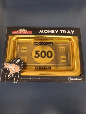 Monopoly Filthy Rich 500 Gold Money Tray By Paladone/ Hasbro - Image 1 of 3