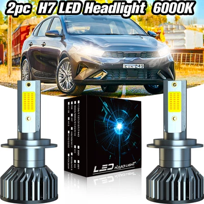 2X H7 LED Headlight Bulbs For Mazda 3 2004 2005 2006 2007 2008 2009 Low Beam - image 1 of 4