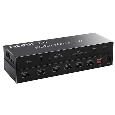 4x2 HDMI Matrix Switch Splitter HDMI 2.0 Audio Separation SPDIF Output Japan - Image 1 of 4