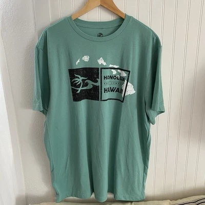 Honolua Surf Men’s 3XL Teal Tagless 100% Cotton Tee T-Shirt Hawaiian Islands — 第 1/4 张图片