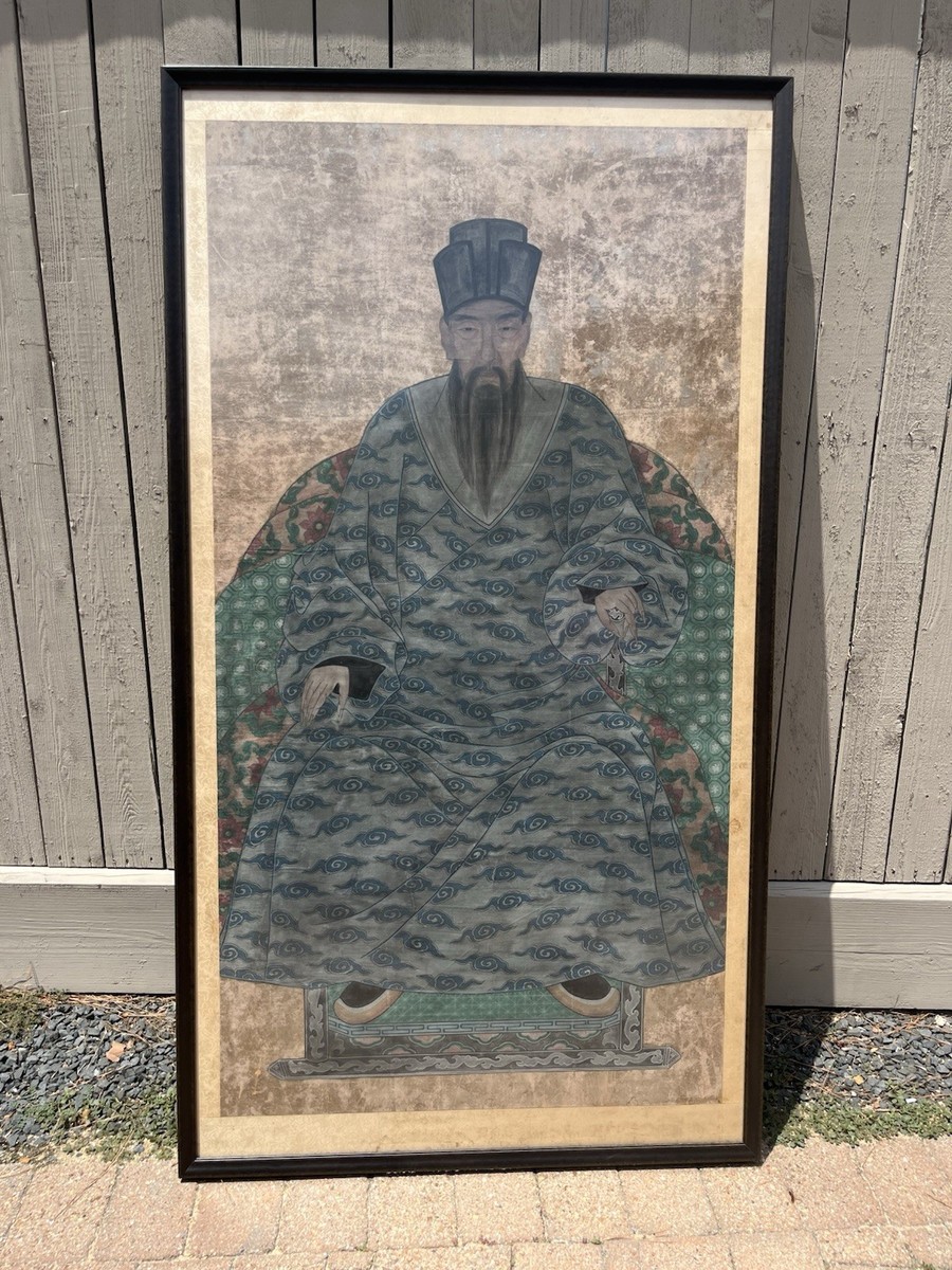 民間美术品　中国時代の油絵　名人？※激安骨董品 Z1340D3-1 清朝印第安纳古董中国画作、画卷| eBay